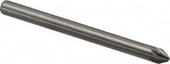 Hertel - 1/8" Head Diam, 1/8" Shank Diam, 6 Flute 60° Solid Carbide Countersink - USA Tool & Supply