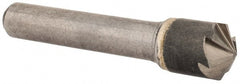 Hertel - 1/2" Head Diam, 3/8" Shank Diam, 6 Flute 120° Solid Carbide Countersink - USA Tool & Supply