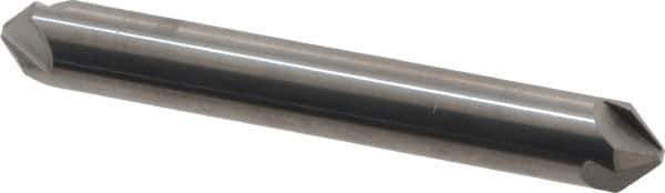 Hertel - 5/16" Head Diam, 5/16" Shank Diam, 4 Flute 90° Solid Carbide Countersink - 2-1/8" OAL, Straight Shank - USA Tool & Supply