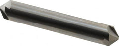 Hertel - 1/2" Head Diam, 1/2" Shank Diam, 4 Flute 100° Solid Carbide Countersink - USA Tool & Supply