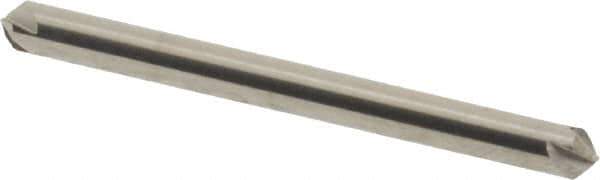 Hertel - 1/8" Head Diam, 1/8" Shank Diam, 4 Flute 90° Solid Carbide Countersink - 1-1/2" OAL, Straight Shank - USA Tool & Supply