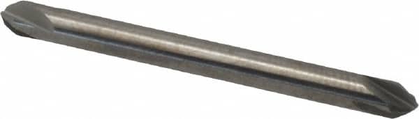 Hertel - 1/8" Head Diam, 1/8" Shank Diam, 4 Flute 60° Solid Carbide Countersink - USA Tool & Supply