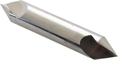 Hertel - 5/8" Head Diam, 5/8" Shank Diam, 1 Flute 60° Solid Carbide Countersink - USA Tool & Supply