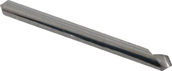 Hertel - 1/8" Head Diam, 1/8" Shank Diam, 1 Flute 90° Solid Carbide Countersink - USA Tool & Supply