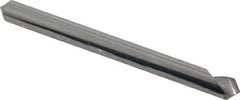 Hertel - 1/8" Head Diam, 1/8" Shank Diam, 1 Flute 90° Solid Carbide Countersink - USA Tool & Supply