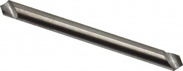 Hertel - 1/8" Head Diam, 1/8" Shank Diam, 1 Flute 100° Solid Carbide Countersink - USA Tool & Supply