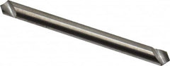 Hertel - 1/8" Head Diam, 1/8" Shank Diam, 1 Flute 100° Solid Carbide Countersink - USA Tool & Supply