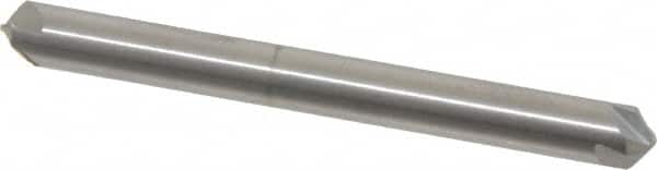 Hertel - 3/16" Head Diam, 3/16" Shank Diam, 4 Flute 100° Solid Carbide Countersink - USA Tool & Supply