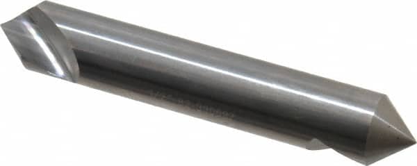 Hertel - 1/2" Head Diam, 1/2" Shank Diam, 1 Flute 82° Solid Carbide Countersink - USA Tool & Supply