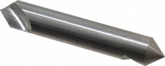Hertel - 1/2" Head Diam, 1/2" Shank Diam, 1 Flute 82° Solid Carbide Countersink - USA Tool & Supply