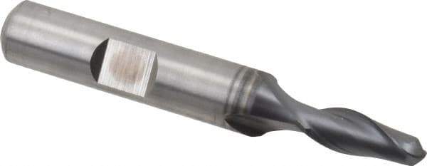 Hertel - 3/8" Head Diam, 3/8" Shank Diam, 4 Flute 120° Solid Carbide Countersink - 2-1/2" OAL, Straight Shank - USA Tool & Supply