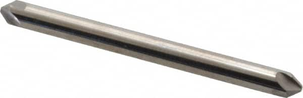 Hertel - 1/8" Head Diam, 1/8" Shank Diam, 4 Flute 82° Solid Carbide Countersink - USA Tool & Supply