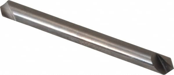 Hertel - 3/16" Head Diam, 3/16" Shank Diam, 1 Flute 100° Solid Carbide Countersink - USA Tool & Supply