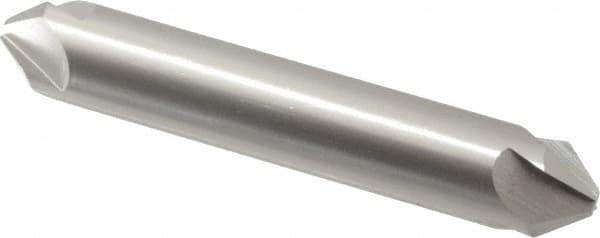 Hertel - 1/2" Head Diam, 1/2" Shank Diam, 4 Flute 82° High Speed Steel Countersink - 3" OAL, Straight Shank - USA Tool & Supply