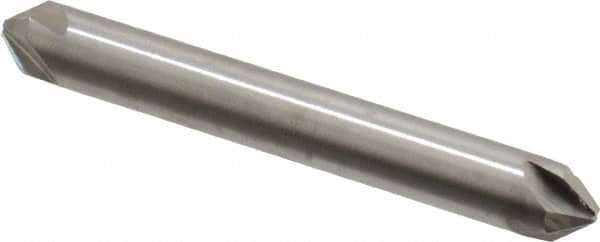 Hertel - 1/4" Head Diam, 1/4" Shank Diam, 4 Flute 82° High Speed Steel Countersink - USA Tool & Supply