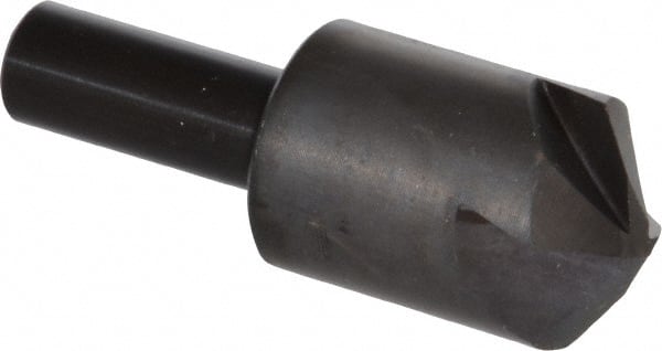 Hertel - 1" Head Diam, 1/2" Shank Diam, 4 Flute 110° High Speed Steel Countersink - USA Tool & Supply