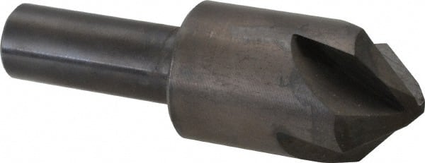 Hertel - 7/8" Head Diam, 1/2" Shank Diam, 4 Flute 90° High Speed Steel Countersink - USA Tool & Supply