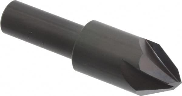Hertel - 3/4" Head Diam, 1/2" Shank Diam, 4 Flute 60° High Speed Steel Countersink - USA Tool & Supply