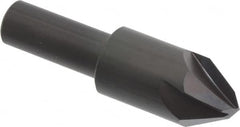Hertel - 3/4" Head Diam, 1/2" Shank Diam, 4 Flute 60° High Speed Steel Countersink - USA Tool & Supply