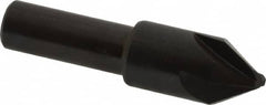 Hertel - 1/2" Head Diam, 3/8" Shank Diam, 4 Flute 60° High Speed Steel Countersink - USA Tool & Supply