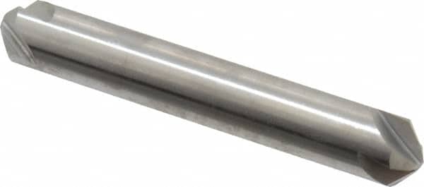 Hertel - 3/8" Head Diam, 3/8" Shank Diam, 4 Flute 100° High Speed Steel Countersink - USA Tool & Supply