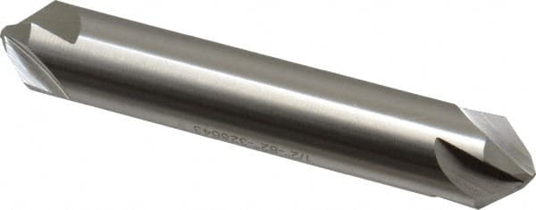 Hertel - 1/2" Head Diam, 1/2" Shank Diam, 4 Flute 82° High Speed Steel Countersink - USA Tool & Supply