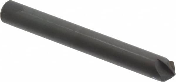 Hertel - 1/4" Head Diam, 1/4" Shank Diam, 4 Flute 100° High Speed Steel Countersink - USA Tool & Supply