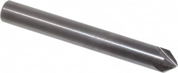 Hertel - 1/4" Head Diam, 1/4" Shank Diam, 4 Flute 82° High Speed Steel Countersink - USA Tool & Supply