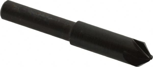 Hertel - 5/16" Head Diam, 1/4" Shank Diam, 4 Flute 82° High Speed Steel Countersink - USA Tool & Supply
