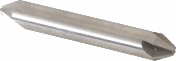 Hertel - 3/8" Head Diam, 3/8" Shank Diam, 4 Flute 60° High Speed Steel Countersink - USA Tool & Supply