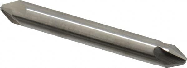 Hertel - 1/4" Head Diam, 5/16" Shank Diam, 4 Flute 60° High Speed Steel Countersink - USA Tool & Supply