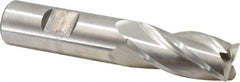 Hertel - 3/4", 4 Flute, Cobalt, 0.03" Corner Radius End Mill - 3-7/8" OAL, Right Hand Flute, 1-5/8" LOC, Right Hand Cut - USA Tool & Supply