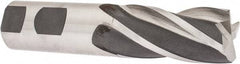 Hertel - 1", 4 Flute, Cobalt, 0.06" Corner Radius End Mill - 4-1/2" OAL, Right Hand Flute, 2" LOC, Right Hand Cut - USA Tool & Supply