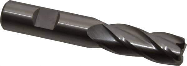 Hertel - 5/8", 4 Flute, Cobalt, 0.06" Corner Radius End Mill - 3-3/4" OAL, Right Hand Flute, 1-5/8" LOC, Right Hand Cut - USA Tool & Supply