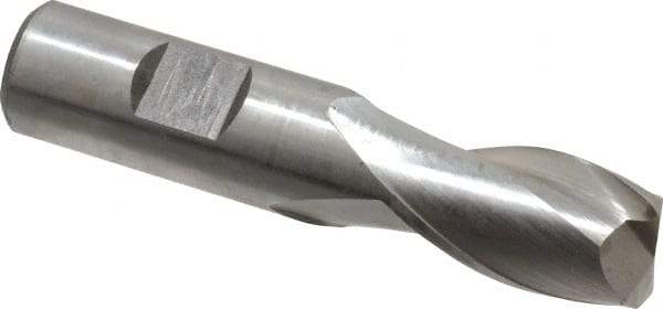 Hertel - 3/4", 2 Flute, Cobalt, 0.09" Corner Radius End Mill - 3-9/16" OAL, Right Hand Flute, 1-5/16" LOC, Right Hand Cut - USA Tool & Supply
