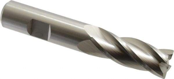 Hertel - 5/8", 4 Flute, Cobalt, 0.03" Corner Radius End Mill - 3-3/4" OAL, Right Hand Flute, 1-5/8" LOC, Right Hand Cut - USA Tool & Supply
