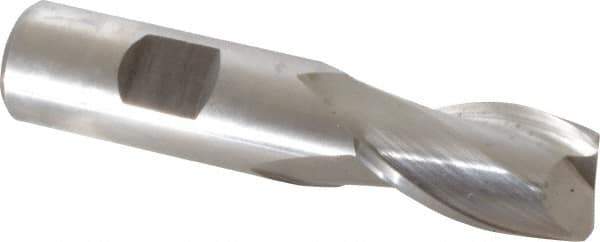 Hertel - 3/4", 2 Flute, Cobalt, 0.045" Corner Radius End Mill - 3-9/16" OAL, Right Hand Flute, 1-5/16" LOC, Right Hand Cut - USA Tool & Supply