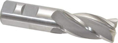 Hertel - 1", 4 Flute, Cobalt, 0.09" Corner Radius End Mill - 4-1/2" OAL, Right Hand Flute, 2" LOC, Right Hand Cut - USA Tool & Supply