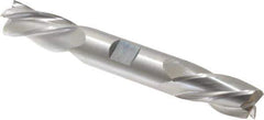 Hertel - 3/4", 1-5/8" LOC, 3/4" Shank Diam, 5-5/8" OAL, 4 Flute, Cobalt Square End Mill - Double End, Uncoated, Left Hand Cut, Left Hand Flute - USA Tool & Supply