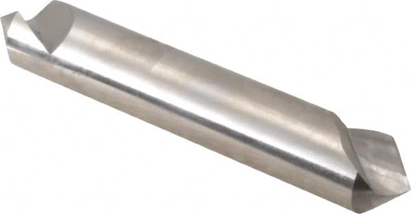 Hertel - 1/2" Head Diam, 1/2" Shank Diam, 1 Flute 100° High Speed Steel Countersink - USA Tool & Supply