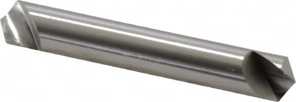Hertel - 3/8" Head Diam, 3/8" Shank Diam, 1 Flute 120° High Speed Steel Countersink - USA Tool & Supply