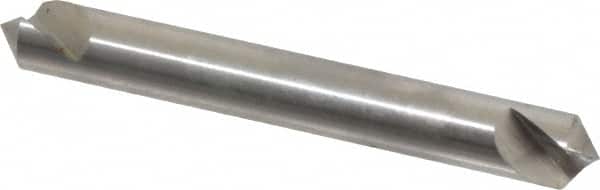 Hertel - 1/4" Head Diam, 1/4" Shank Diam, 1 Flute 100° High Speed Steel Countersink - USA Tool & Supply
