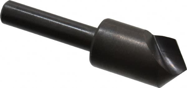 Hertel - 1/2" Head Diam, 1/4" Shank Diam, 1 Flute 100° High Speed Steel Countersink - USA Tool & Supply