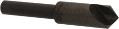 Hertel - 3/8" Head Diam, 1/4" Shank Diam, 1 Flute 100° High Speed Steel Countersink - USA Tool & Supply
