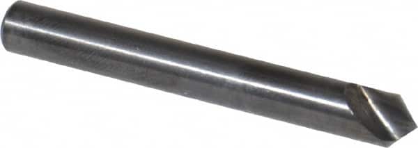 Hertel - 1/4" Head Diam, 1/4" Shank Diam, 1 Flute 90° High Speed Steel Countersink - USA Tool & Supply