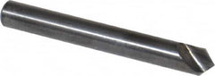 Hertel - 1/4" Head Diam, 1/4" Shank Diam, 1 Flute 90° High Speed Steel Countersink - USA Tool & Supply