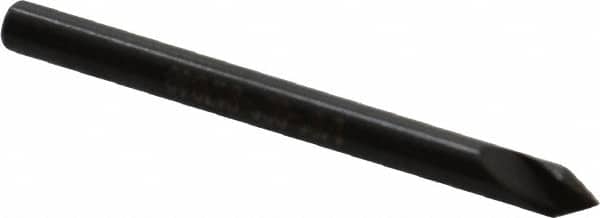 Hertel - 1/8" Head Diam, 1/8" Shank Diam, 1 Flute 60° High Speed Steel Countersink - USA Tool & Supply