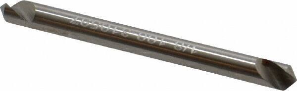 Hertel - 1/8" Head Diam, 1/8" Shank Diam, 1 Flute 100° High Speed Steel Countersink - 1-1/2" OAL, Straight Shank - USA Tool & Supply