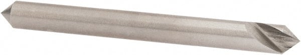 Hertel - 3/16" Head Diam, 3/16" Shank Diam, 1 Flute 82° High Speed Steel Countersink - USA Tool & Supply