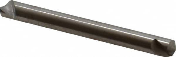 Hertel - 3/16" Head Diam, 3/16" Shank Diam, 1 Flute 120° High Speed Steel Countersink - USA Tool & Supply